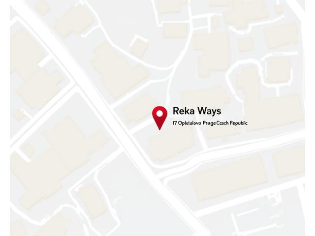 Mapa lokace Reka Ways v Praze